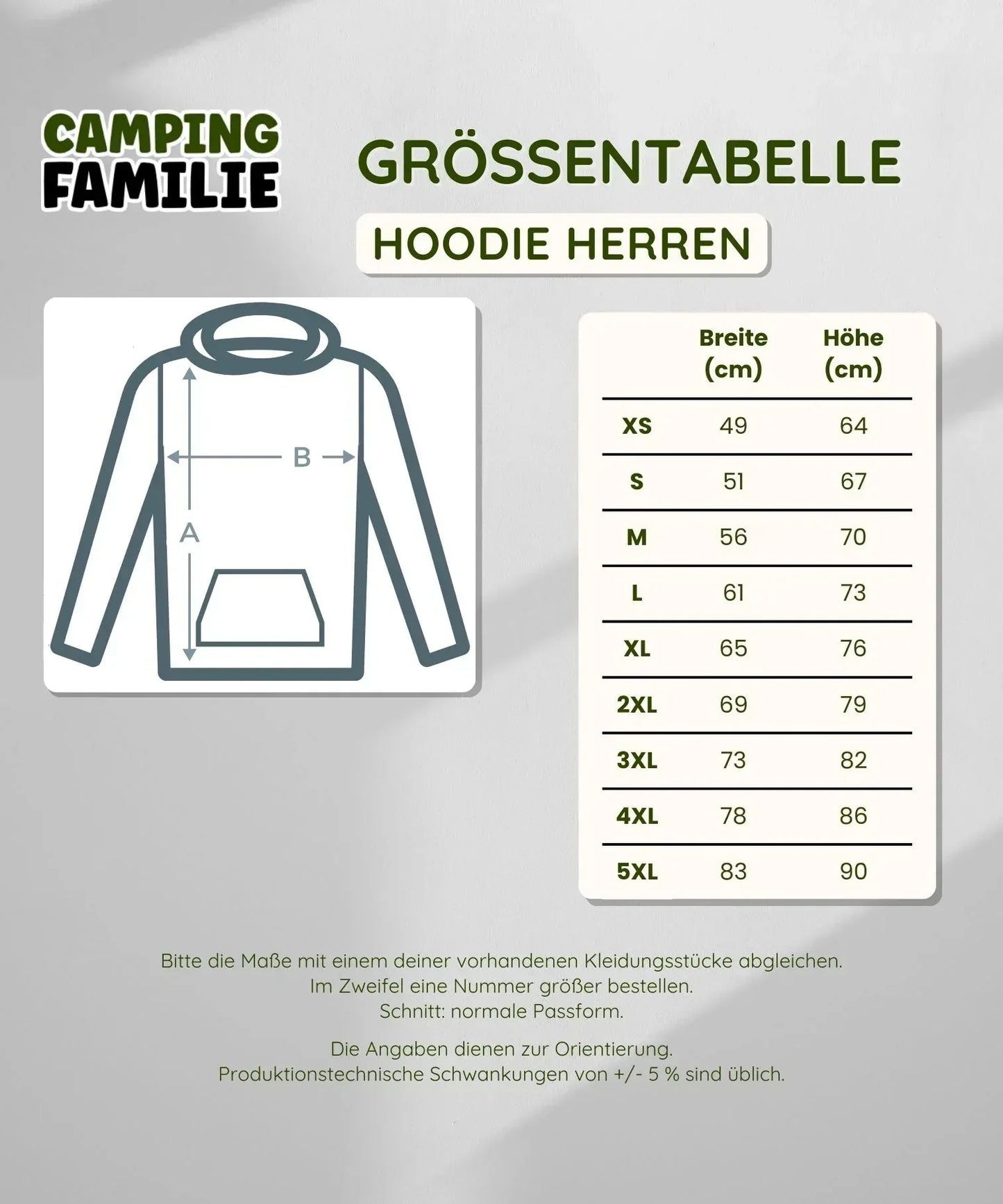 Camping Smiley - Männer Hoodie