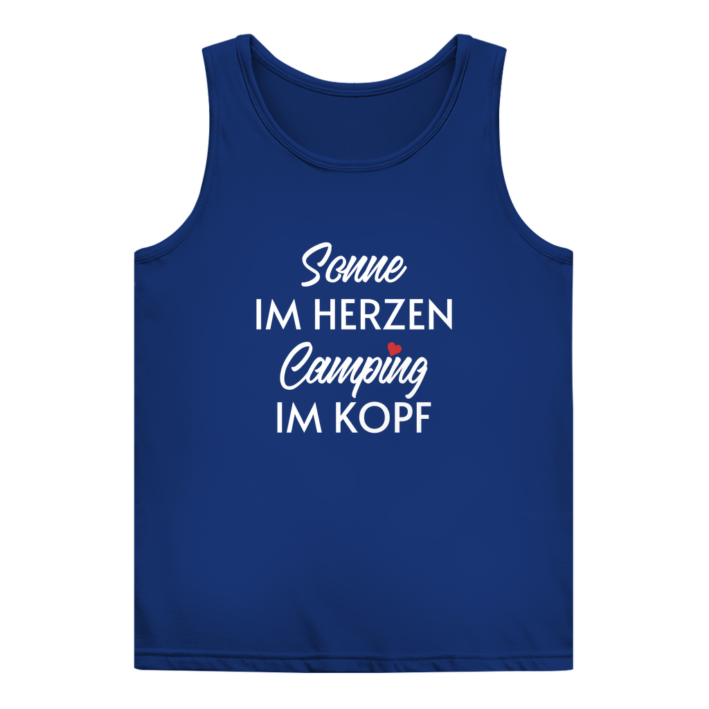 Sonne im Herzen Camping im Kopf - Frauen Tank Top