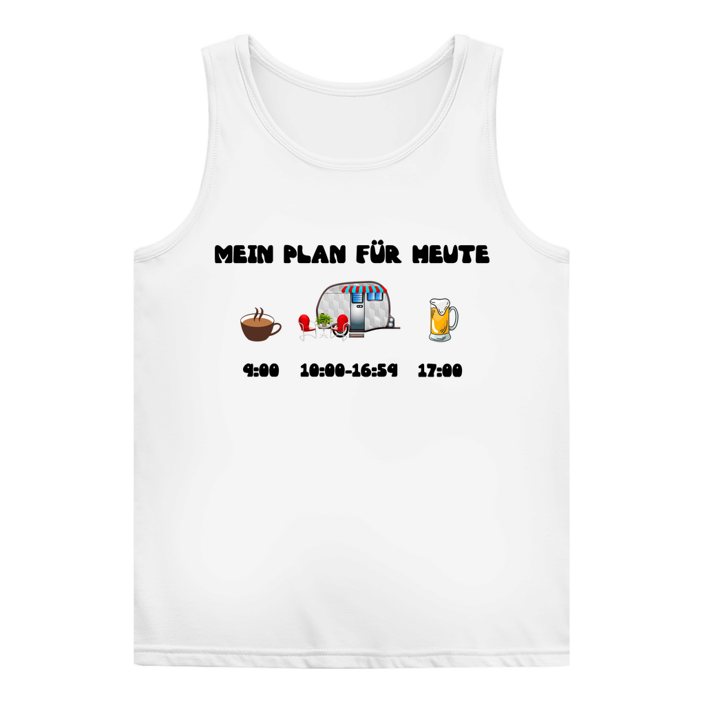Mein Plan für heute: Kaffee, Camping, Bier - Frauen Tank Top