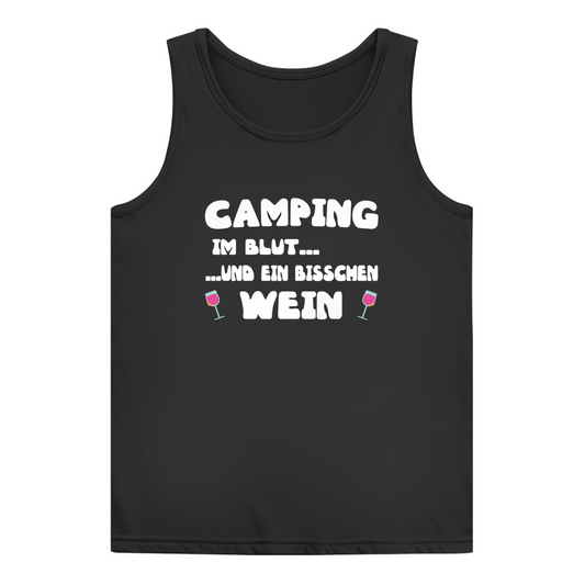 Camping im Blut...und ein bisschen Wein - Frauen Tank Top