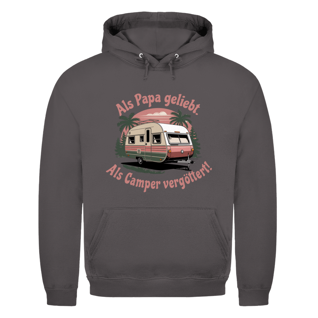 Als Papa geliebt. Als Camper vergöttert - Männer Hoodie - Campingfamilie.de