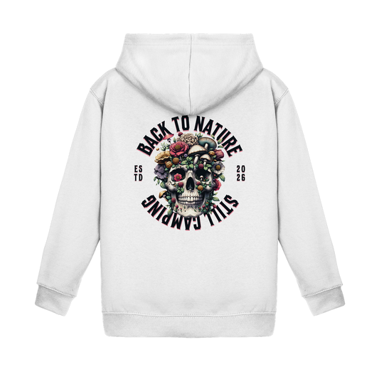 Back to Nature Still Camping - Backprint Kinder Hoodie