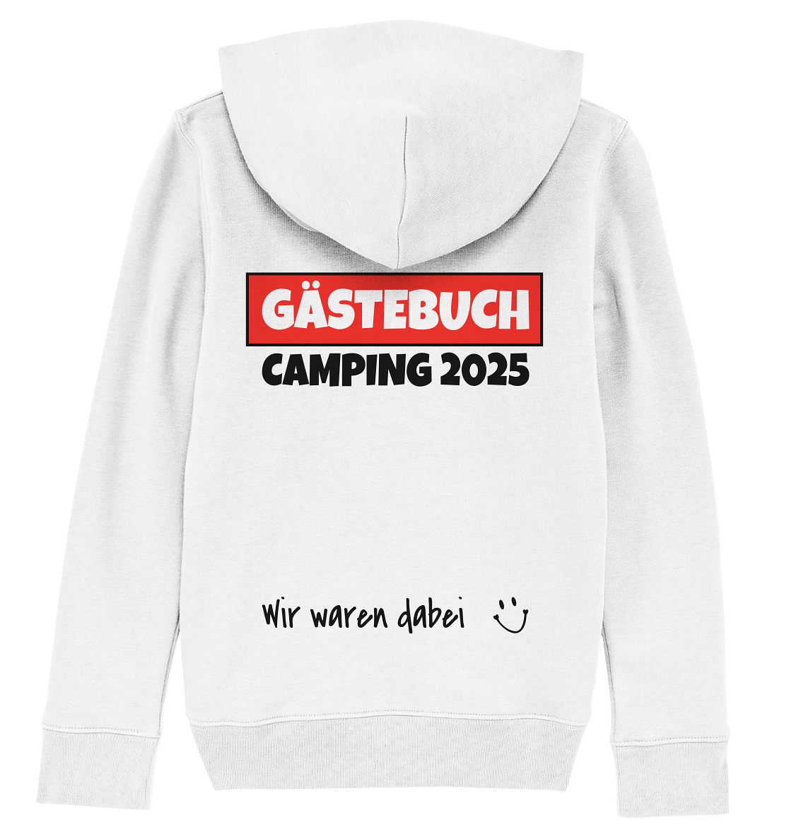 Don't Need A Plan - Just Go Camping | Backprint - Kids Organic Hoodie