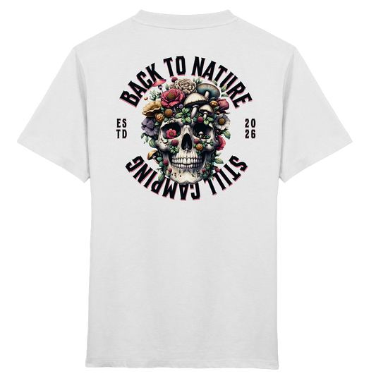 Back to Nature Still Camping - Backprint Kinder Shirt