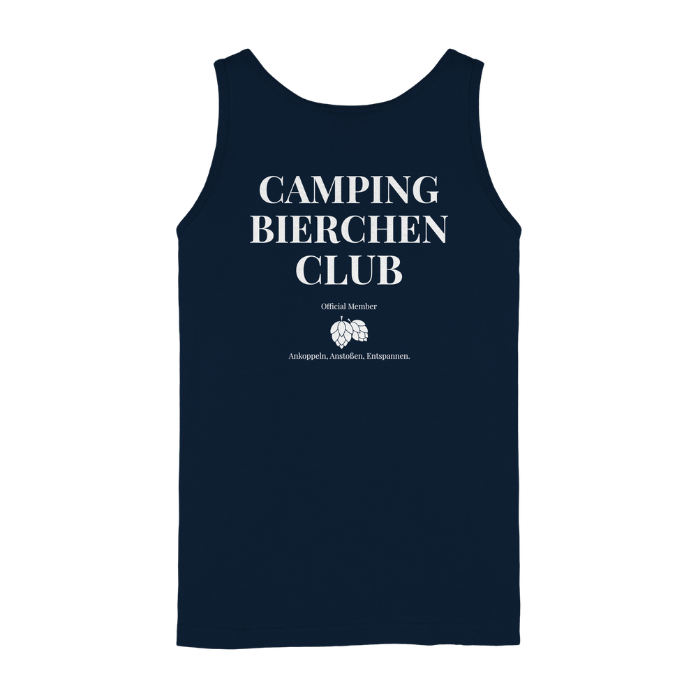 Camping Bierchen Club | Tank-Top mit Backprint für Camperinnen