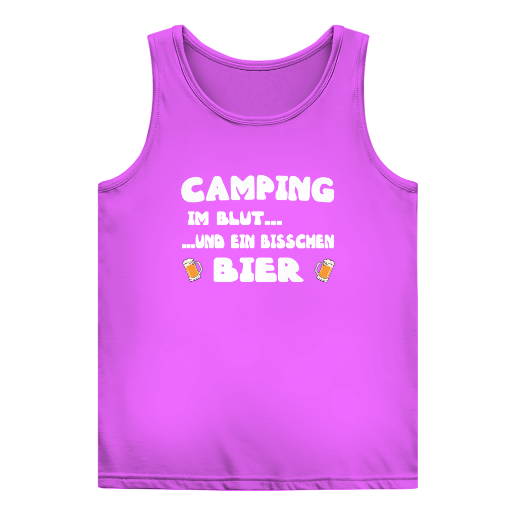 Camping im Blut...und ein bisschen Bier - Frauen Tank Top