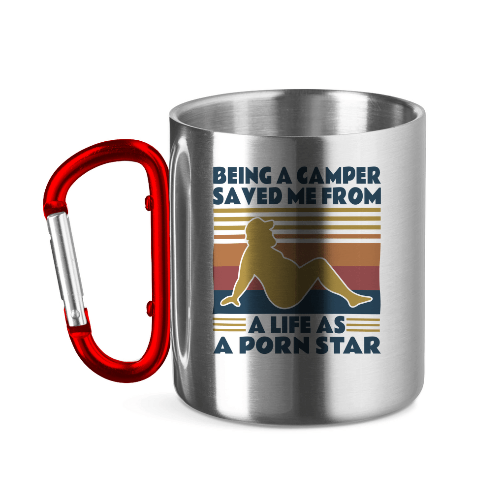 Being a Camper not a Pornstar - Edelstahl Tasse - Campingfamilie.de