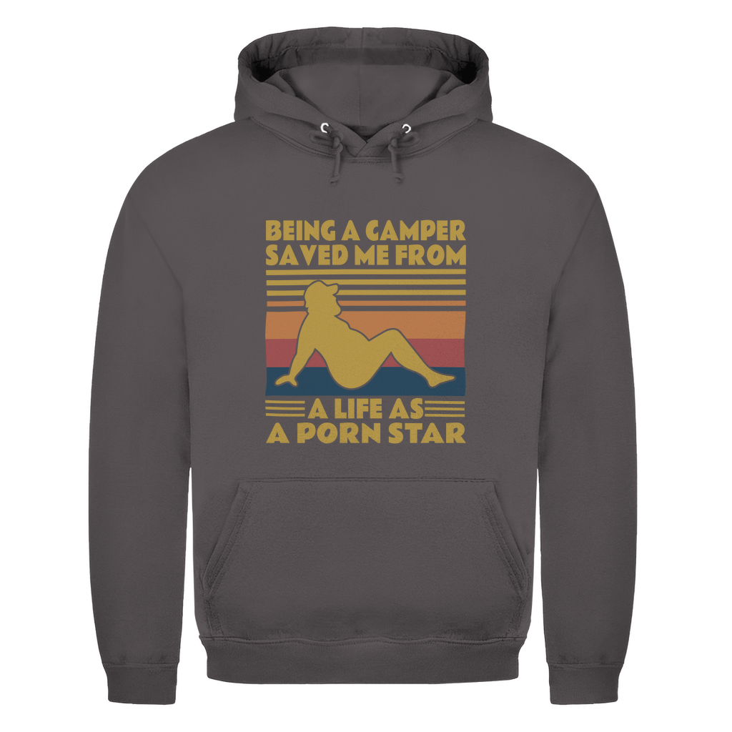 Being a Camper not a Pornstar - Herren Hoodie - Campingfamilie.de