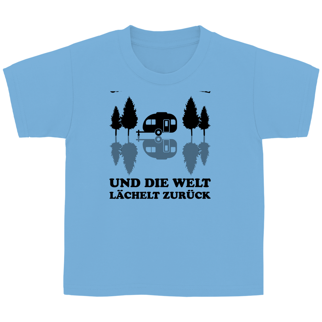 Campe und lächle - Kinder Shirt - Campingfamilie.de