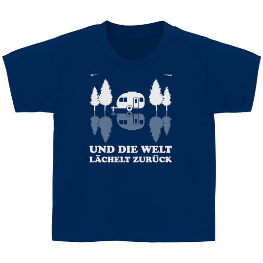 Campe und lächle - Kinder Shirt - Campingfamilie.de