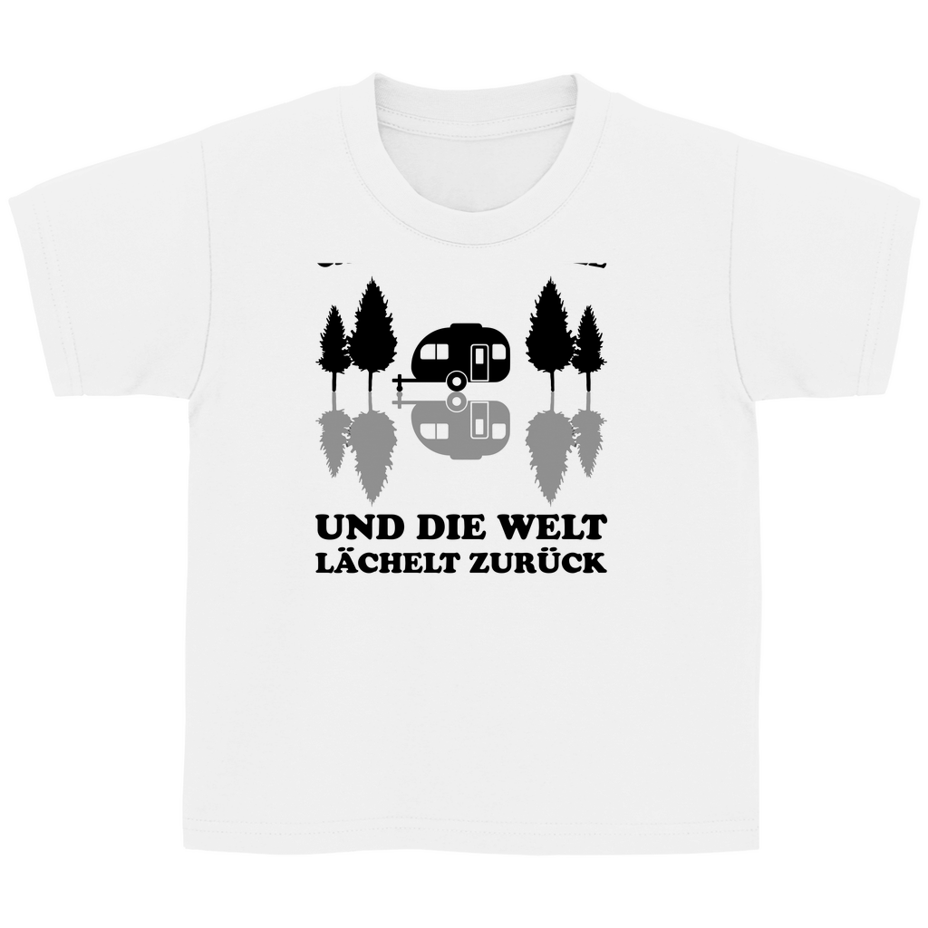 Campe und lächle - Kinder Shirt - Campingfamilie.de