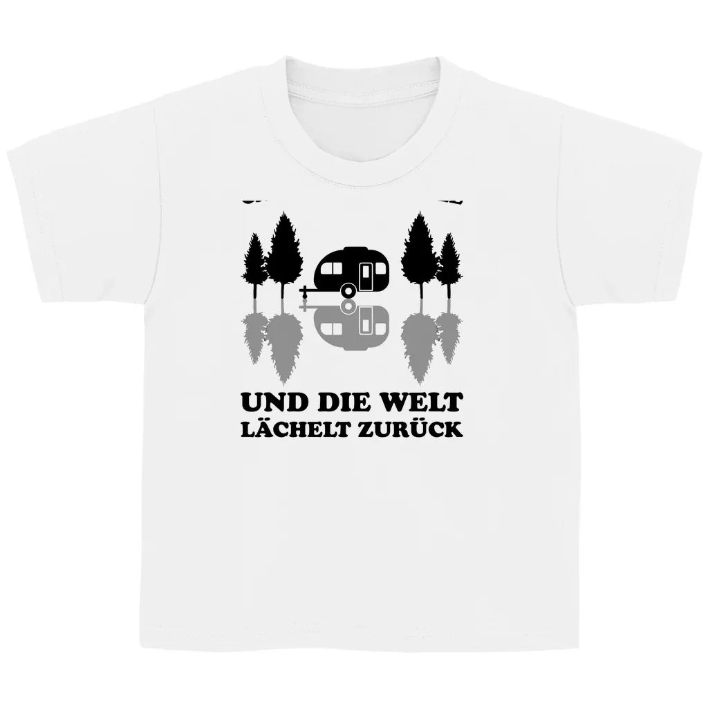 Campe und lächle - Kinder Shirt - Campingfamilie.de