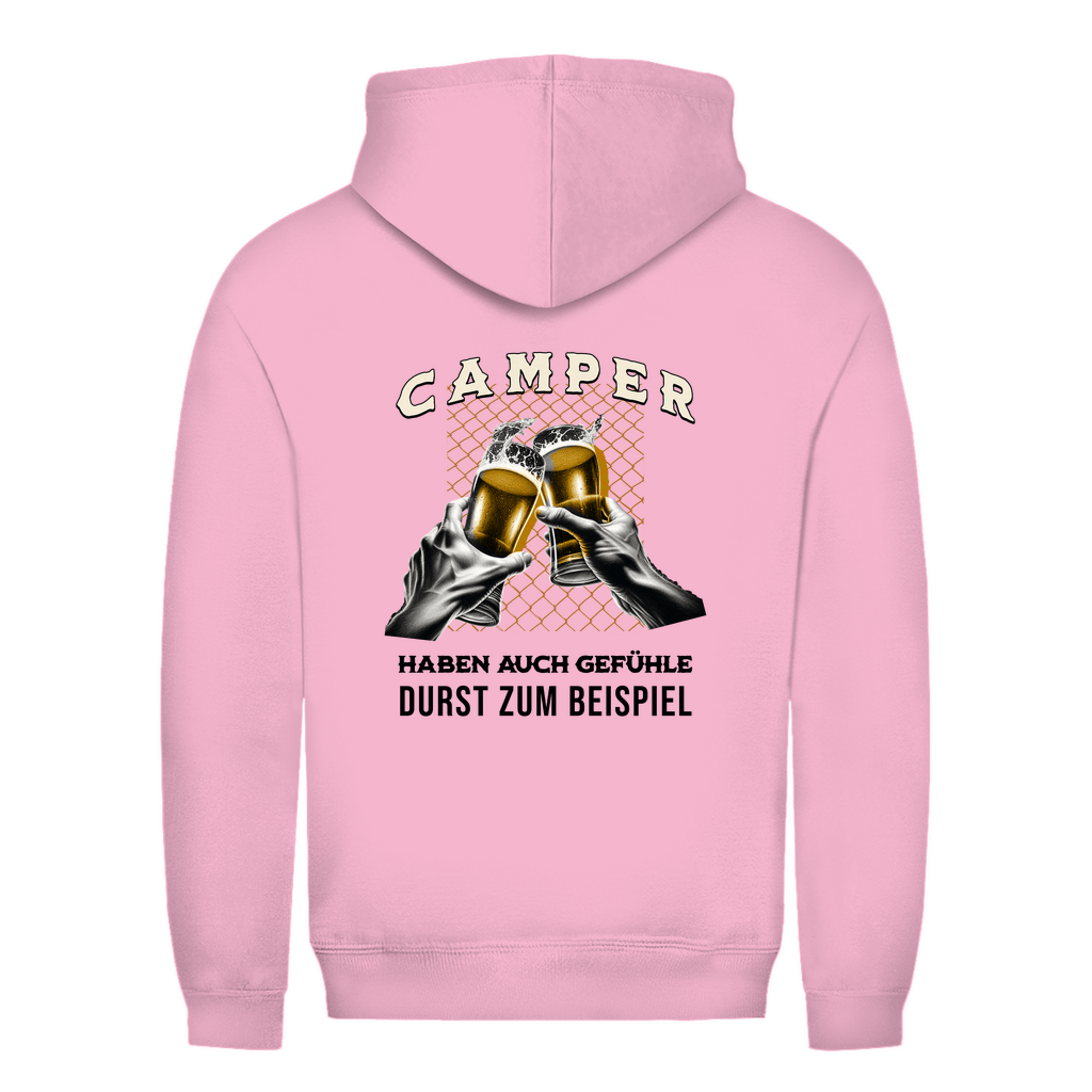 Camper haben auch Gefühle - Backprint Frauen Hoodie - Campingfamilie.de
