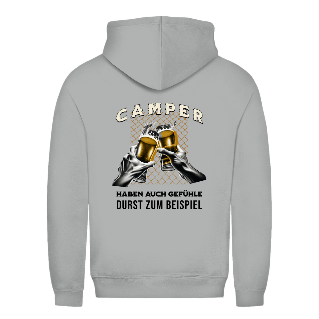 Camper haben auch Gefühle - Backprint Frauen Hoodie - Campingfamilie.de