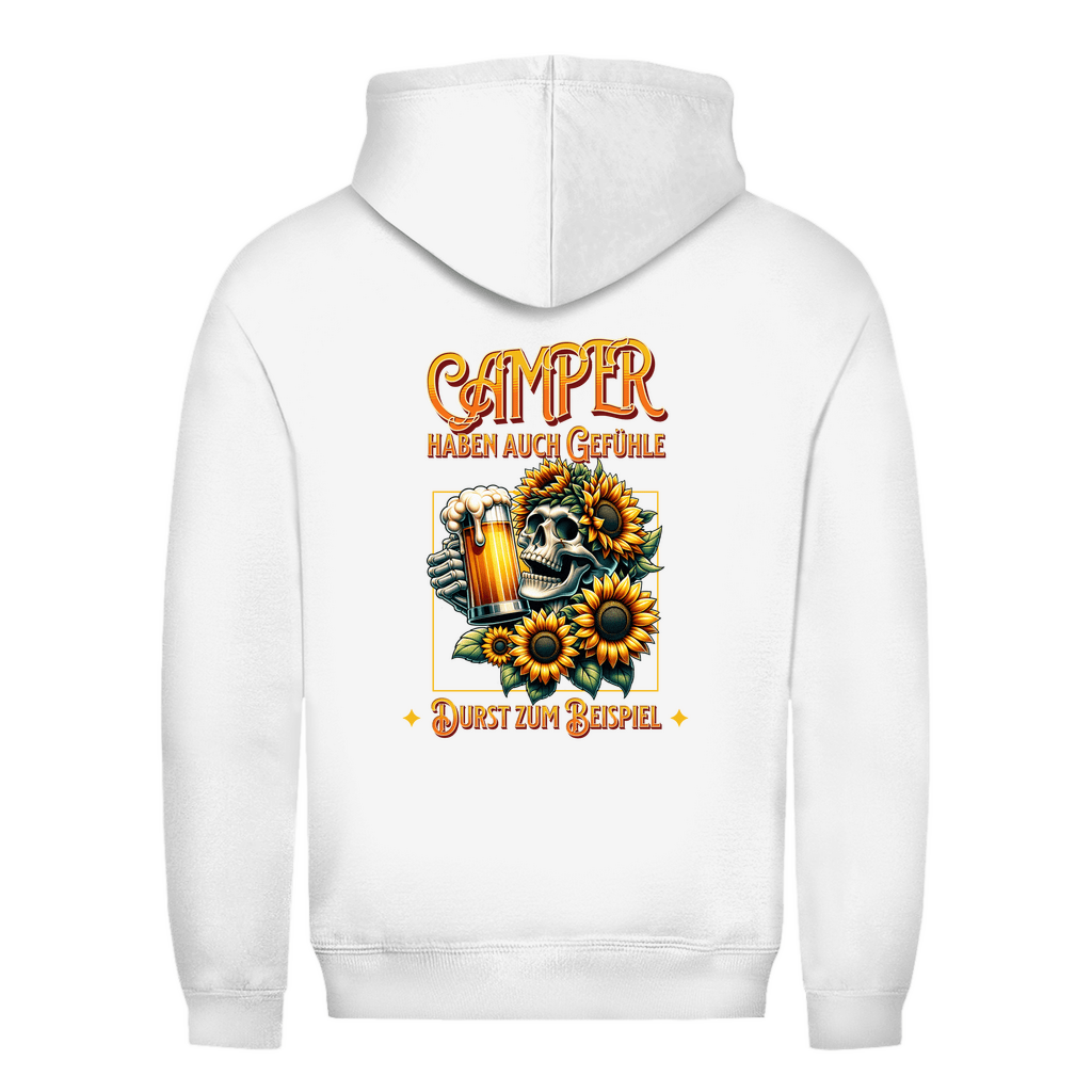 Camper haben auch Gefühle - Backprint Frauen Hoodie - Campingfamilie.de