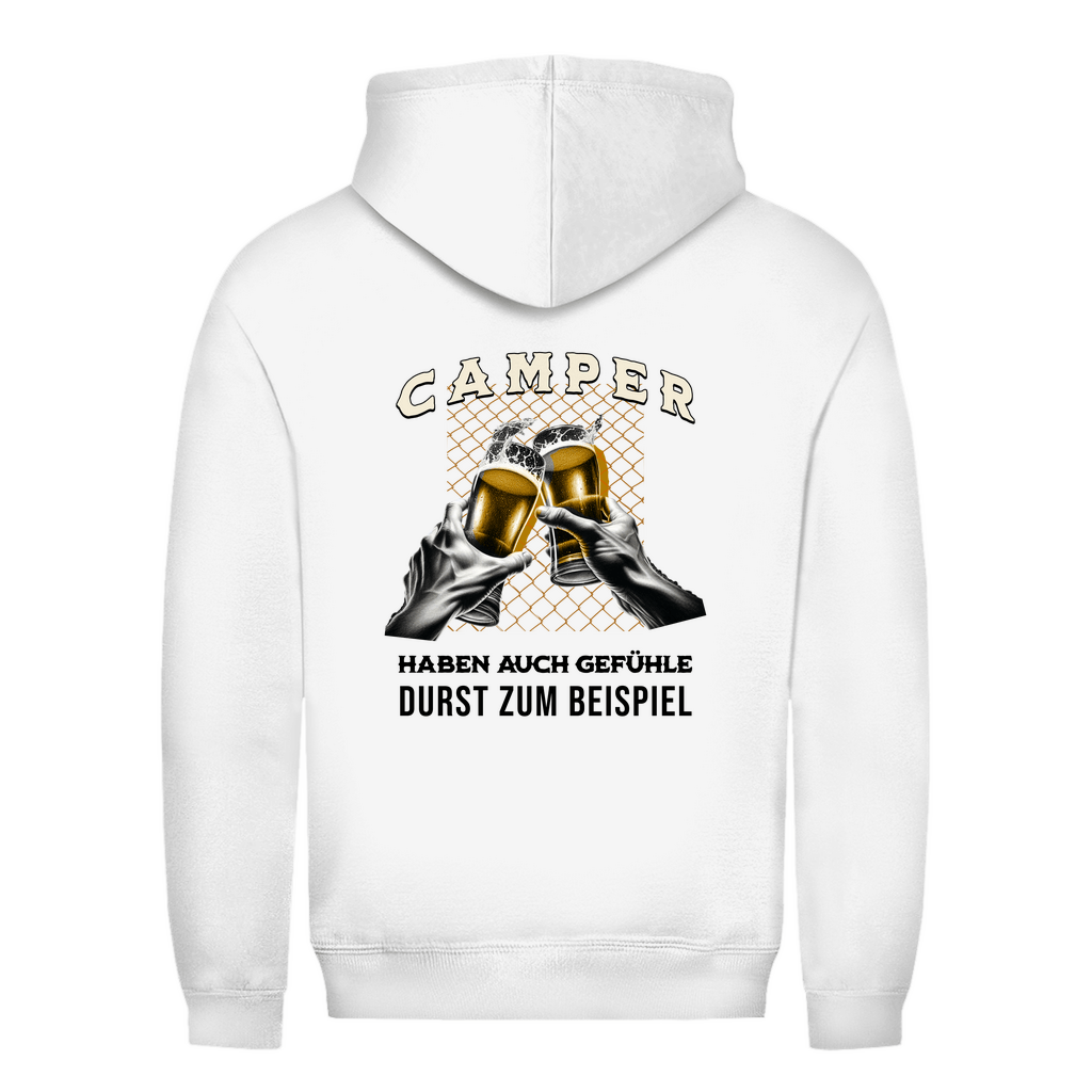 Camper haben auch Gefühle - Backprint Frauen Hoodie - Campingfamilie.de