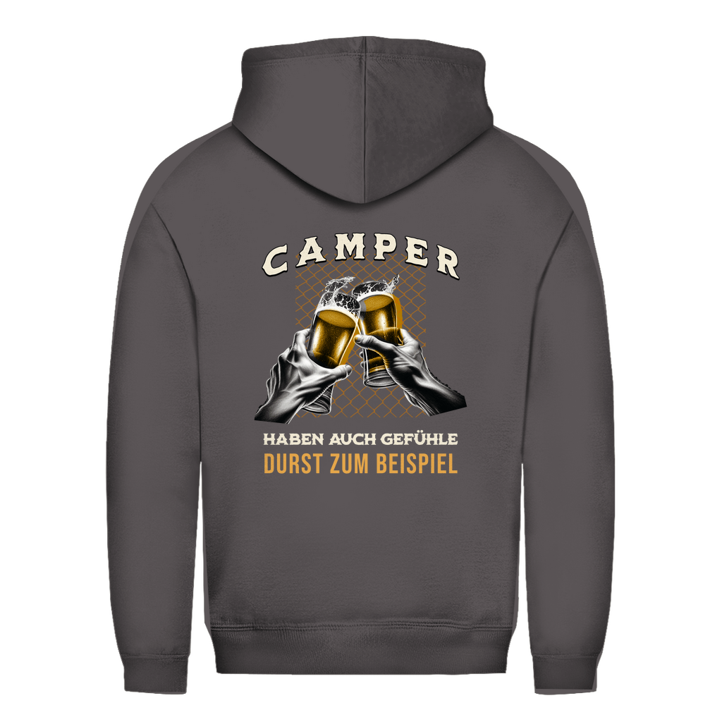 Camper haben auch Gefühle - Backprint Frauen Hoodie - Campingfamilie.de