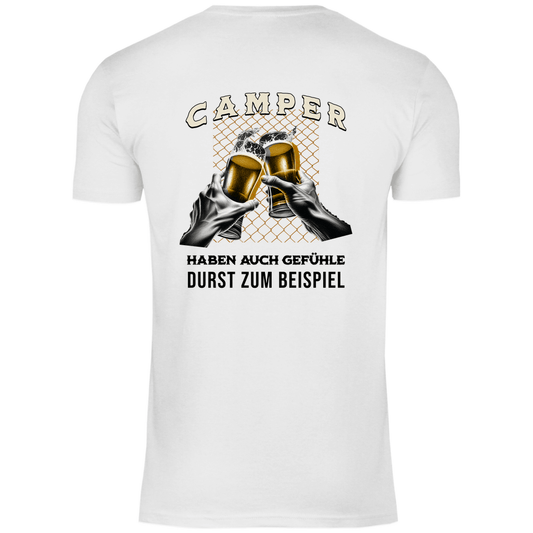 Camper haben auch Gefühle - Backprint Männer Shirt - Campingfamilie.de