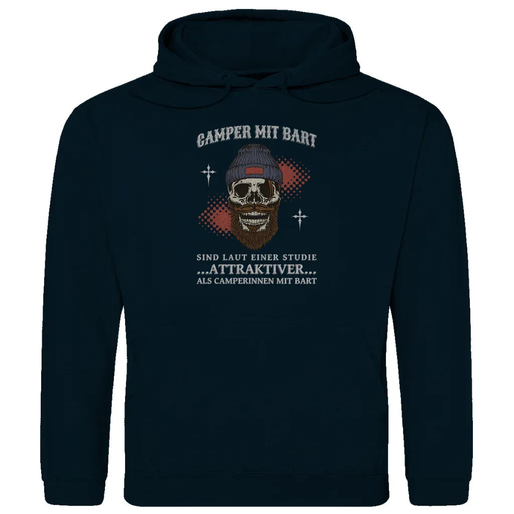 Camper mit Bart - MĂ€nner Hoodie - Campingfamilie.de