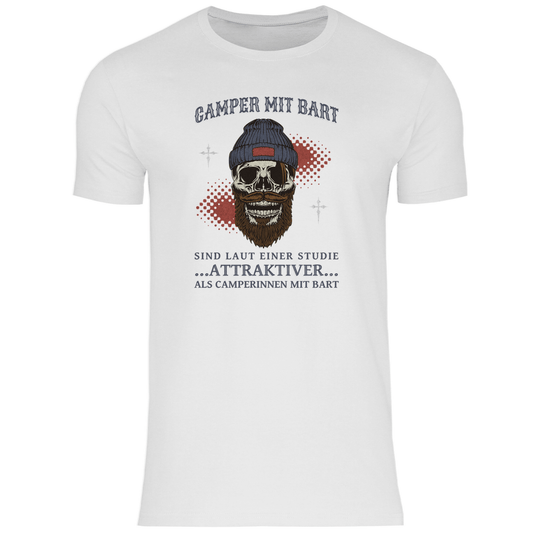 Camper mit Bart - Männer Shirt - Campingfamilie.de
