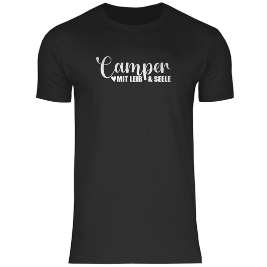 Camper mit Leib und Seele - Männer Shirt - Campingfamilie.de