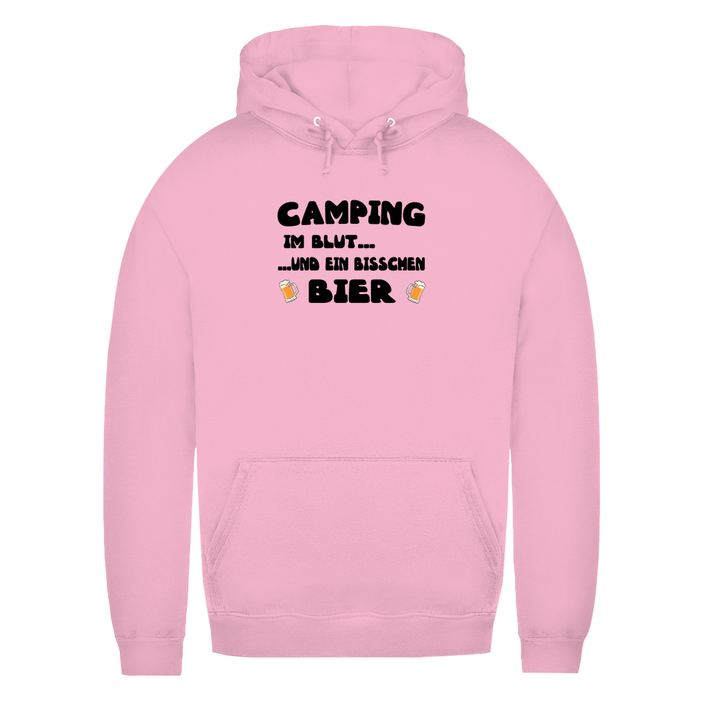 Camping im Blut...und ein bisschen Bier - Frauen Hoodie - Campingfamilie.de
