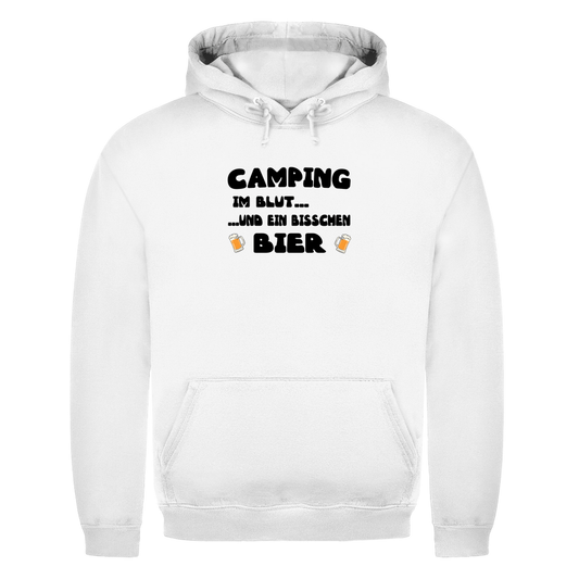 Camping im Blut...und ein bisschen Bier - Herren Hoodie - Campingfamilie.de