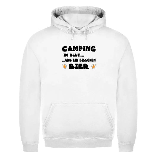 Camping im Blut...und ein bisschen Bier - Herren Hoodie - Campingfamilie.de