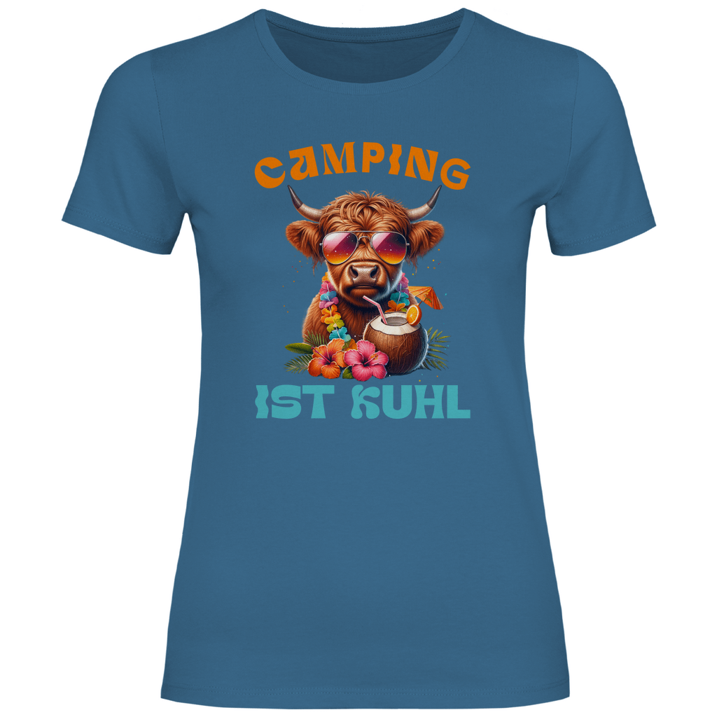 Camping ist kuhl - Frauen Shirt - Campingfamilie.de