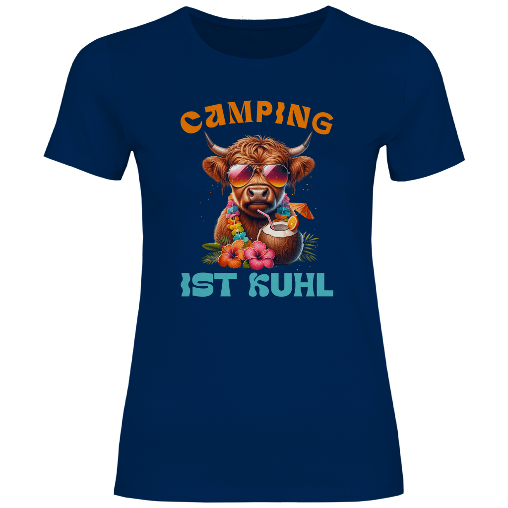Camping ist kuhl - Frauen Shirt - Campingfamilie.de