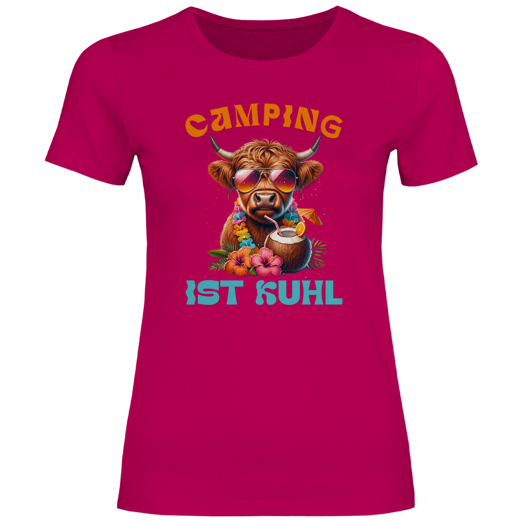 Camping ist kuhl - Frauen Shirt - Campingfamilie.de