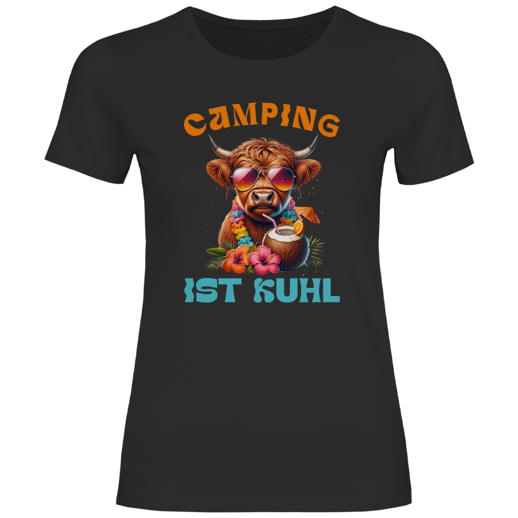 Camping ist kuhl - Frauen Shirt - Campingfamilie.de