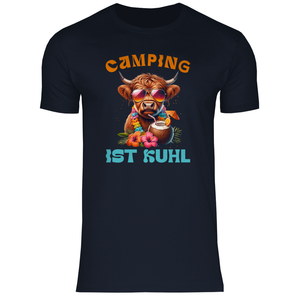 Camping ist kuhl - Herren Shirt - Campingfamilie.de