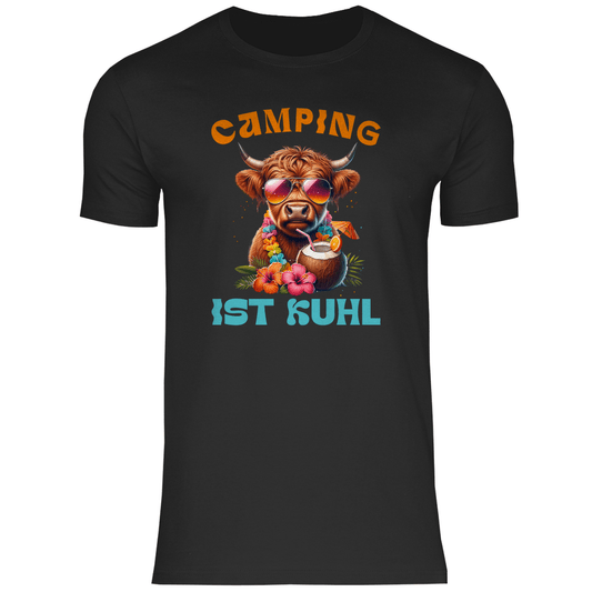 Camping ist kuhl - Herren Shirt - Campingfamilie.de