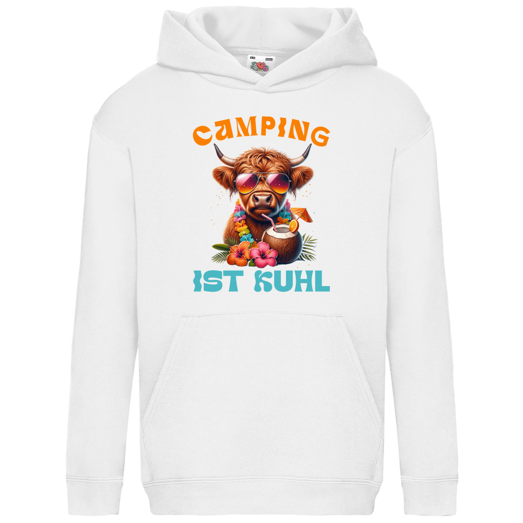 Camping ist kuhl - Kinder Hoodie - Campingfamilie.de