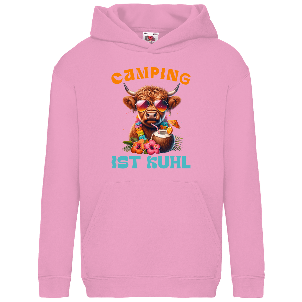 Camping ist kuhl - Kinder Hoodie - Campingfamilie.de