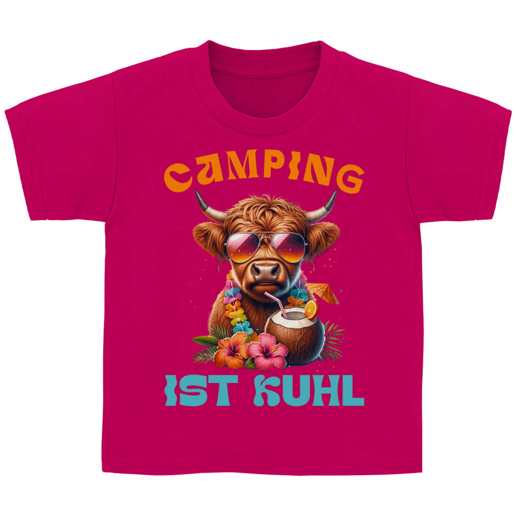Camping ist kuhl - Kinder Shirt - Campingfamilie.de