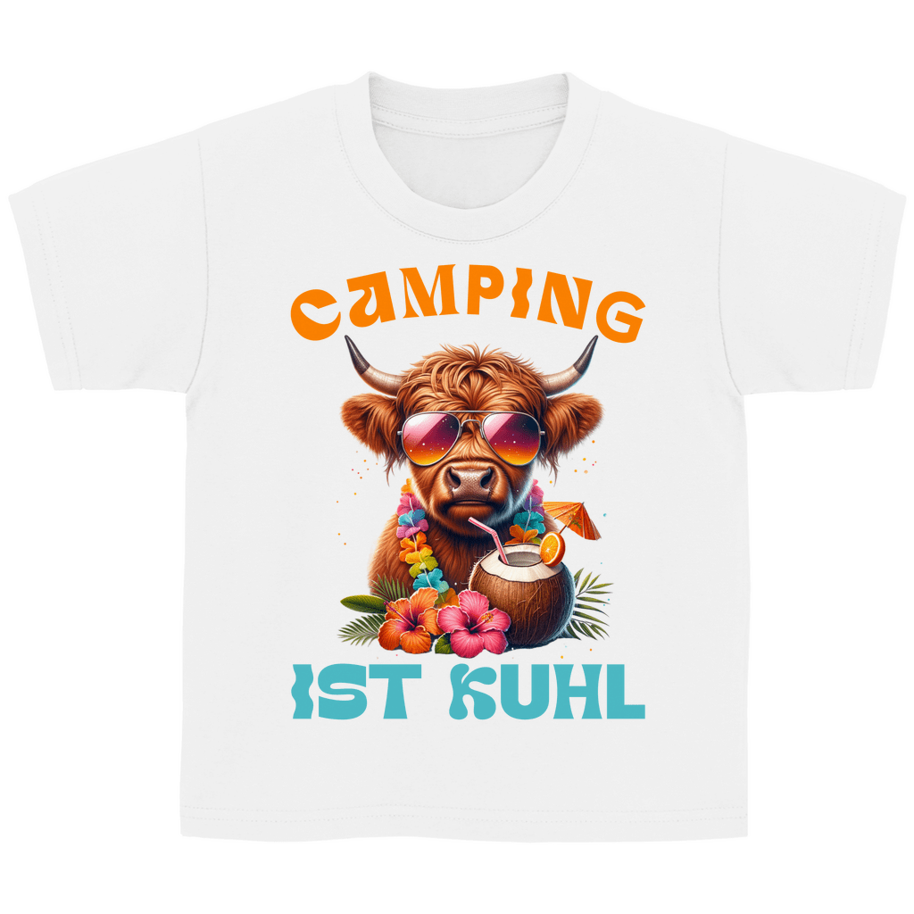 Camping ist kuhl - Kinder Shirt - Campingfamilie.de