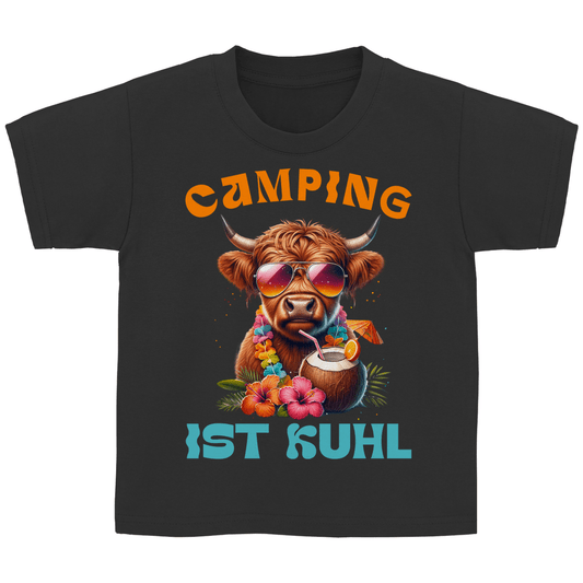 Camping ist kuhl - Kinder Shirt - Campingfamilie.de