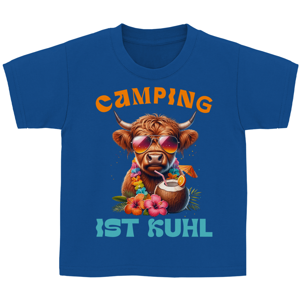 Camping ist kuhl - Kinder Shirt - Campingfamilie.de