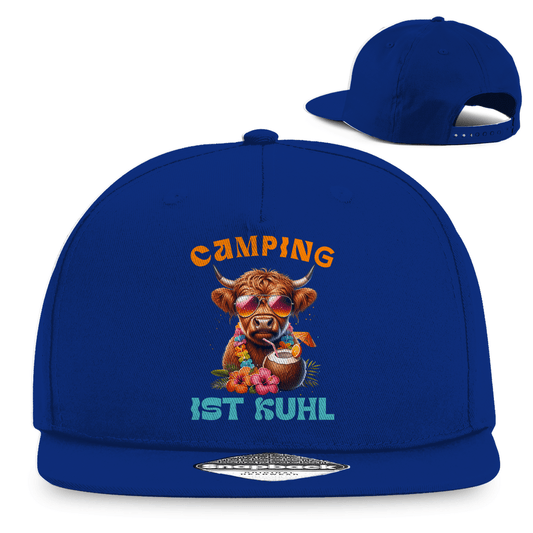 Camping ist kuhl - Snapback Rapper Cap - Campingfamilie.de