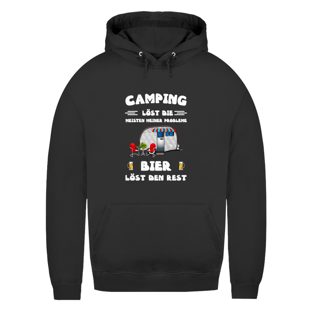 Camping löst die meisten Probleme, Bier den Rest - Frauen Hoodie - Campingfamilie.de