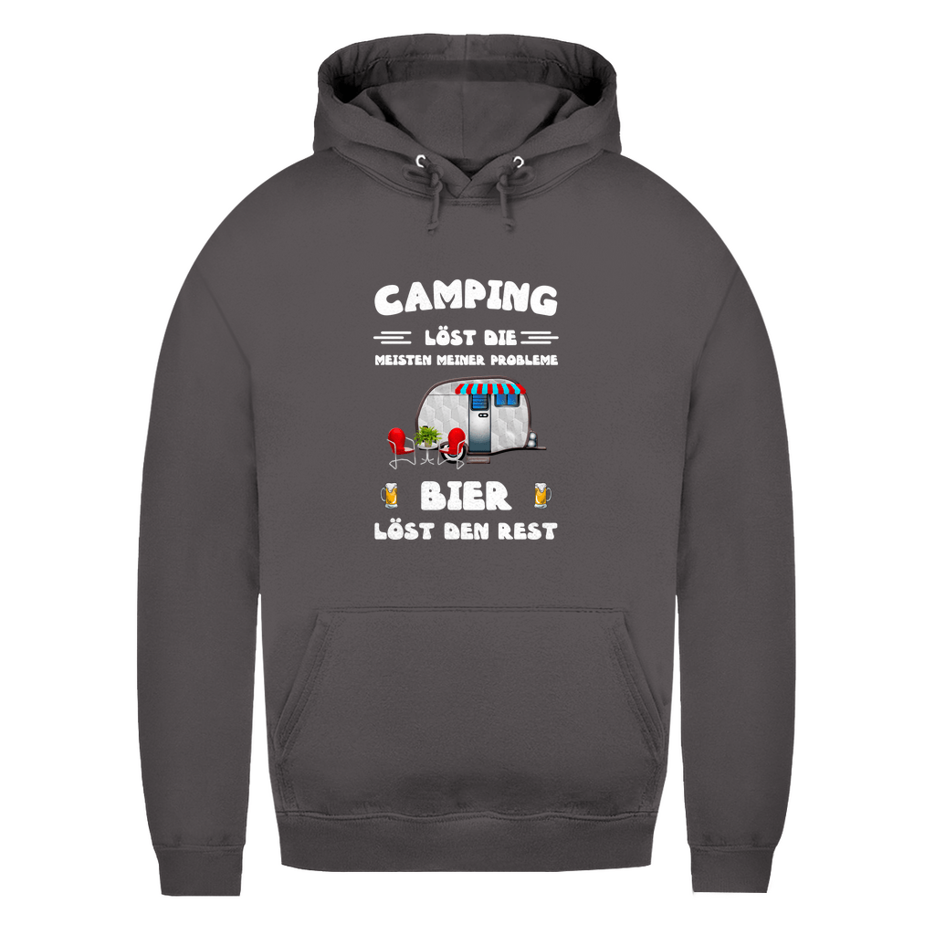 Camping löst die meisten Probleme, Bier den Rest - Frauen Hoodie - Campingfamilie.de