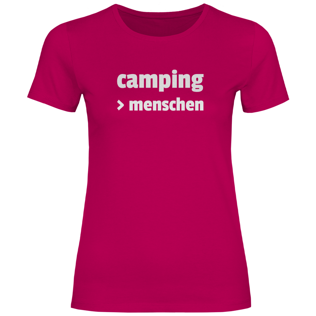 Camping > Menschen - Frauen Shirt - Campingfamilie.de