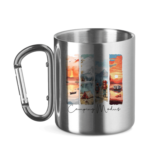 Camping Modus - Edelstahl Tasse - Campingfamilie.de