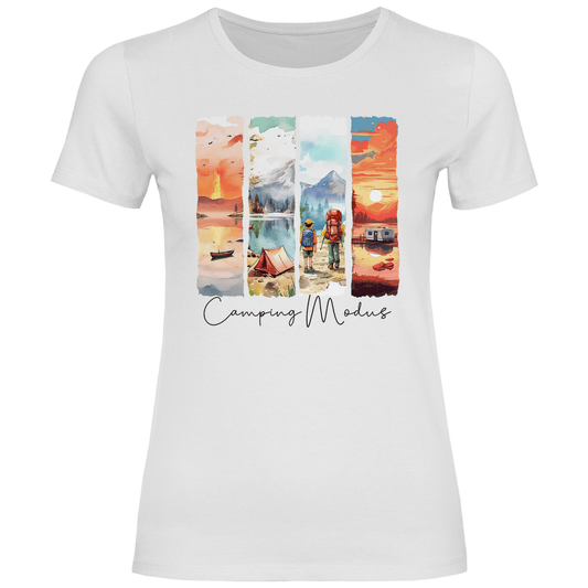 Camping Modus - Frauen Shirt - Campingfamilie.de
