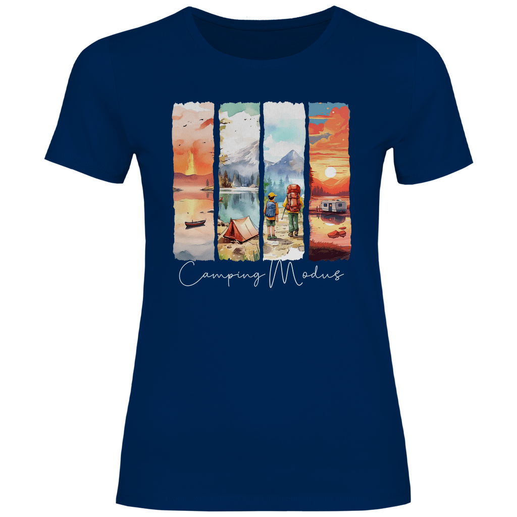 Camping Modus - Frauen Shirt - Campingfamilie.de