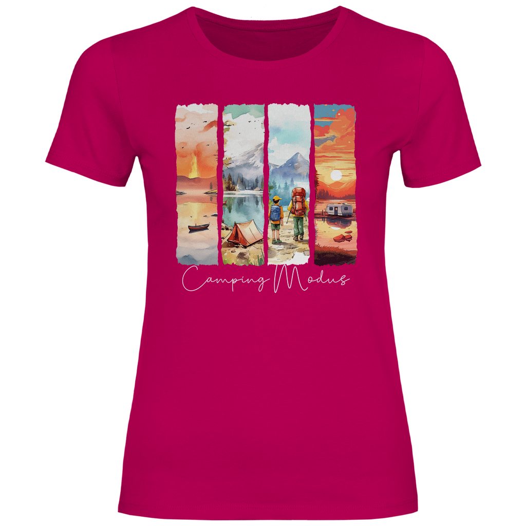 Camping Modus - Frauen Shirt - Campingfamilie.de