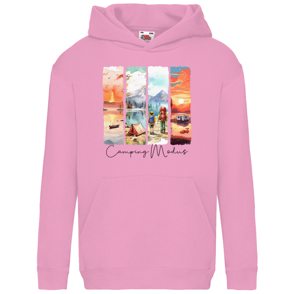Camping Modus - Kinder Hoodie - Campingfamilie.de