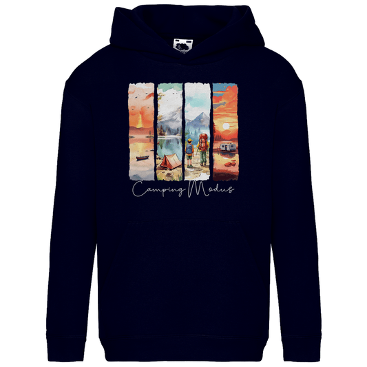 Camping Modus - Kinder Hoodie - Campingfamilie.de